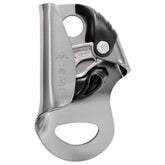 Petzl Basic compact ascender demonstrates a secure hand grip for rope ascent.