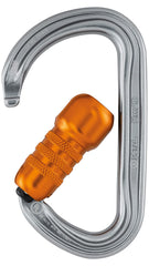 Petzl Bm'D carabiner gray with Triact-Lock triple-action locking system.