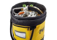 PETZL BUCKET 15L dual carry handles for easy hand transport