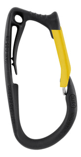 Petzl Caritool tool holder S showing the secure harness clip for tool access.