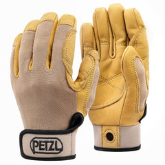 Petzl Cordex gloves leather-palm for durable grip during belay and rope work