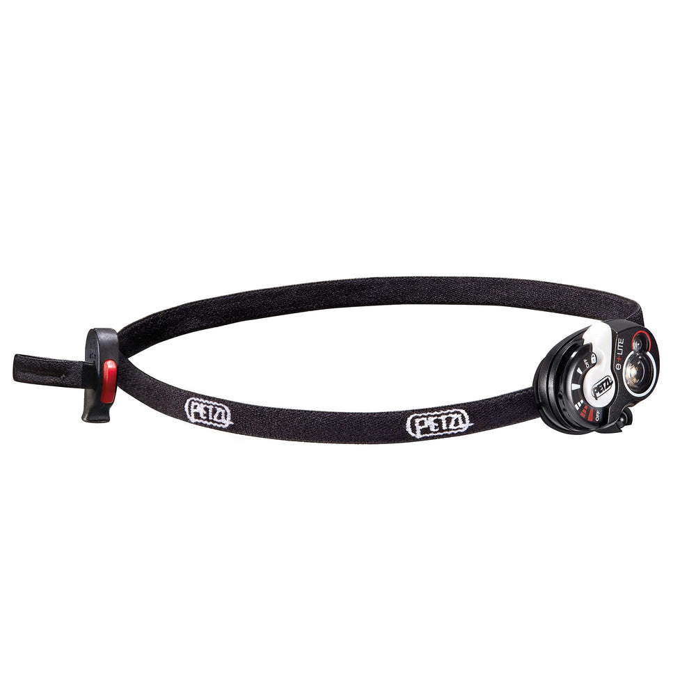 Petzl e+LITE front view, ultra-compact emergency headlamp for quick lighting