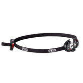 Petzl e+LITE front view, ultra-compact emergency headlamp for quick lighting