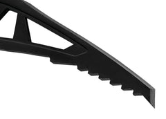 Petzl Glacier ice axe shaft with grooved 7075 aluminum grip for secure handling.