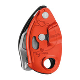 Petzl GRIGRI cam-assisted blocking shown for safer belays.