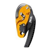 PETZL I'd S Descender compact yellow front view for rope access.