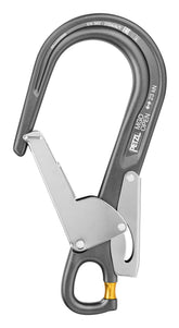 Petzl MGO Open 60 connector gate opening enables easy attachment to large anchors.