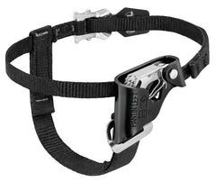 Petzl Pantin left foot ascender enables upright rope climbs for efficiency.