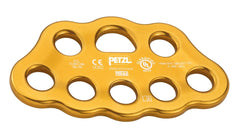 Petzl PAW yellow medium during setup showing carabiner compatibility.