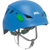 Petzl Picchu blue front view helmet for kids, ready for climbing and cycling adventures