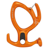 Petzl Pirana Guide front view with adjustable friction for controlled canyon descents