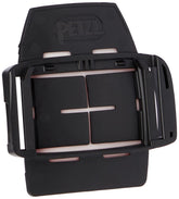 Petzl Pixadapt connection plate mounts on a helmet for secure headlamp setup