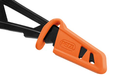 Petzl ventilated-cap design with holes drains melted water.