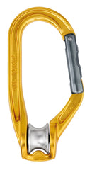 Petzl Rollclip A gate-side opening eases rope installation on anchors.