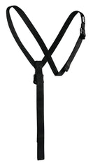 Petzl SECUR shoulder straps positioned for CROLL ascender, ensuring stable fit and efficient ascent.