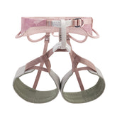 Petzl Selena front view harness shows contoured waistbelt for precise gym fit.