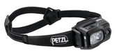 Petzl Swift RL headlamp front view showing 1100 lumens for clear trail visibility.