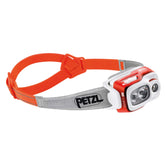 Petzl Swift RL headlamp in front view for night trail runs.
