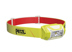 Petzl TIKKA headlamp front view illuminates trails with compact 350-lumen output.