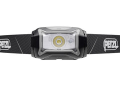 Petzl TIKKA headlamp worn on headband for hands-free visibility during hiking