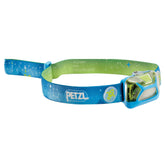 PETZL TIKKID blue headlamp front view for safe, kid-friendly lighting