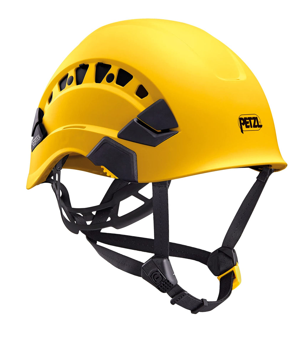 Petzl Vertex Vent helmet front view for breathable comfort in warm work environments.