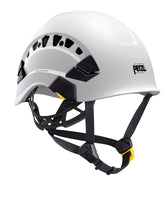 Petzl Vertex Vent helmet side view showing secure fit during demanding tasks.