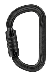 Petzl Vulcan carabiner with TRIACT-LOCK in black for secure hands-free locking.