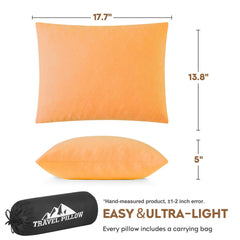 PEUJEW compressible travel pillow shows compact packing for trips