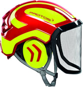 Pfanner Protos Integral Arborist Helmet red front view highlighting visibility and protection