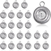 Pfeibk 1oz disc sinker 24pcs