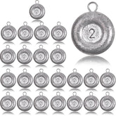Pfeibk disc sinker side view showing weight range