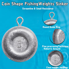 Pfeibk 2 oz coin disc sinker