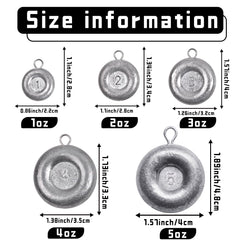 Pfeibk 4 oz coin disc sinker