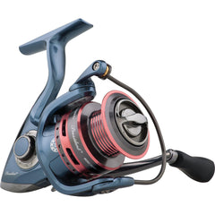 Pflueger Lady President spinning reel side view showing balanced design for smooth casting.