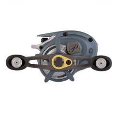 Pflueger President crank recovery gear delivers smooth retrieves on freshwater casts.