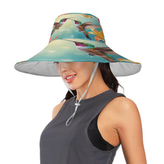 Pfrewn hat with wide brim offering UPF 50+ protection for all-day outdoor activities.