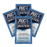 P&G Purifier of Water packets packaging closeup for quick outdoor treatment