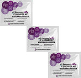 pH Advantage compact shower kit to-go in bag, ideal for travel hygiene on the move.