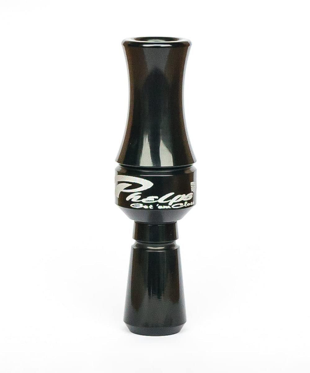Phelps PD-2 double reed duck call in acrylic finish, versatile range for authentic duck sounds