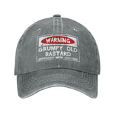 Philysonic funny hat front view with Grumpys Old Bastards graphic for casual daily wear