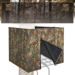 Phoncoo see-through hunting tree stand blind perforated fabric enables discreet scouting.