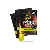 Phone Skope Pyro Putty foil packet ready for camping with quick ignition.