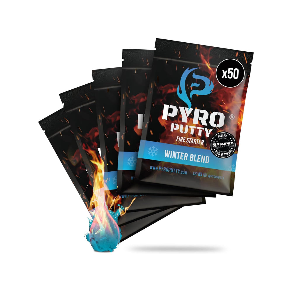 Phone Skope Pyro Putty packaging ready for quick fire starts in any outdoor kit.