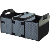 Picnic at Ascot trunk organizer with three sections, ideal for groceries and sports gear.