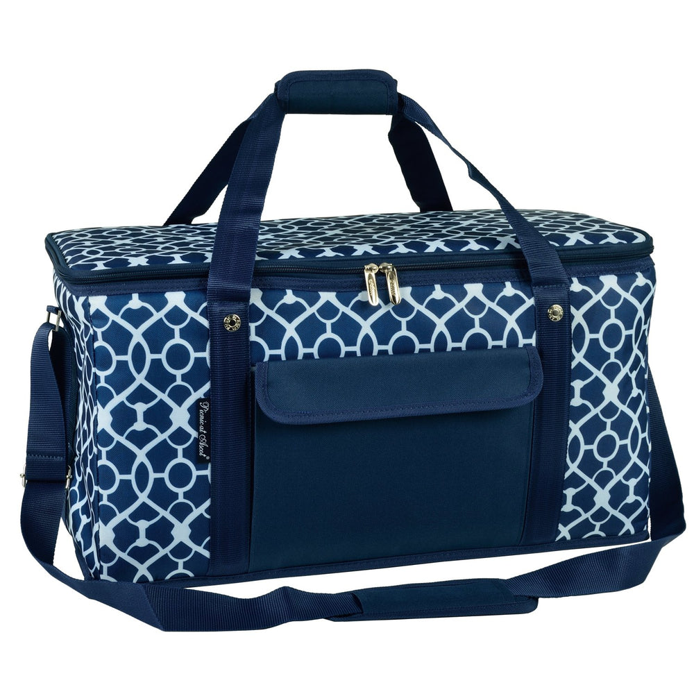 Picnic at Ascot 64-can cooler side view, durable exterior for busy outings.