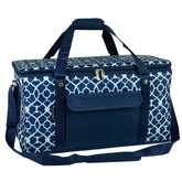 Picnic at Ascot 64-can cooler side view, durable exterior for busy outings.
