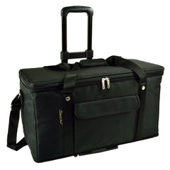 Picnic at Ascot travel cooler with wheels showing 64-can capacity for large outings
