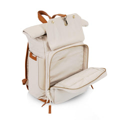 Picnic Time Carmel Roll Top Insulated Interior emphasizes keeping contents fresh and cool
