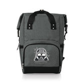 PICNIC TIME Darth Vader OTG roll-top backpack front pocket keeps snacks within easy reach